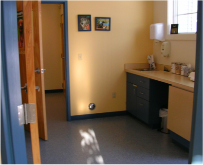 Our dog examination rooms are spacious and dog-friendly.  